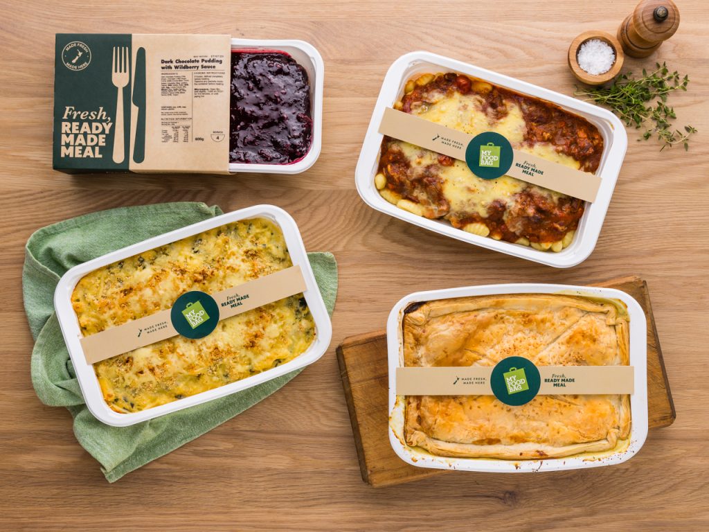 My Food Bag Ready Made meals including healthy options and homestyle favourites